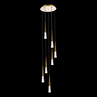 Люстра подвесная 40 см, 21W 3000K ST LUCE SOLLEN SL6111.203.07 Золотистый