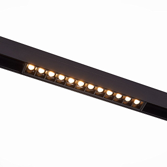 Магнитный трековый светильник 22*2 см, 12W 4000K ST LUCE SKYLINE 48 ST361.446.12 Черный