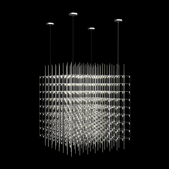 Подвесной светильник 80*80*80 см, 180*LED*0,7W 3000K LOFT IT Maze 10348/800 хром