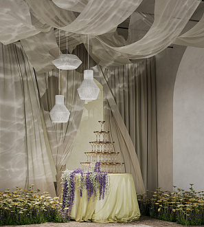 Накладной светильник 50*18,5 см, 1*E14, 40W, Freya COTTAGE FR5405CL-01W белый
