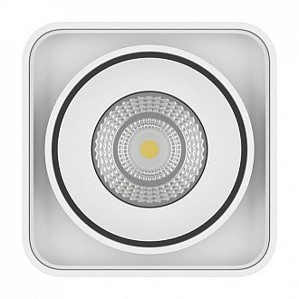 Светильник 10*10*17 см, 10W, 3000К  Lightstar Monocco белый 052336