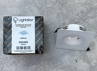 Встраиваемый светильник Lightstar Anello Quad Op Белый 002250
