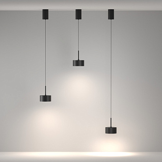 Подвесной светильник 12*12*16,4 см, LED, 12W, 4000К, Maytoni Technical Glare P102PL-12W4K-B черный