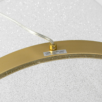 Линейно-подвесной светильник 120*30*150 см, 1*LED*28W 4000K блестящее золото Lussole Bradford LSP-7159