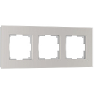 W0033117/ Рамка на 3 поста Senso (дымчатый, стекло soft-touch) Werkel 4690389206450