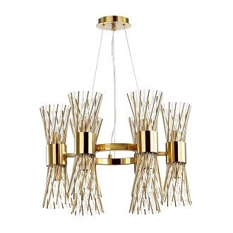 Подвесная люстра Odeon Light Orta 4839/12, диаметр 60 см, золото
