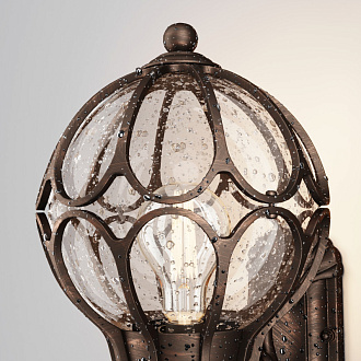 Уличный настенный светильник Maytoni Via O024WL-01G, коричневый