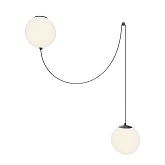 Подвесной светильник 20*60-300 см, *LED*20W, 3000K, Maytoni Twins MOD427PL-L20B3K1, Черный