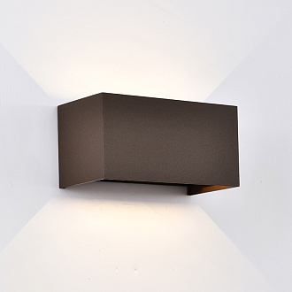 Уличный светильнык 20*10*10 см, LED 24W 2700K коричневый Mantra Davos 8608