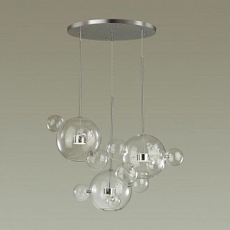 Светодиодная люстра 80*145 см, LED 36W, 4000K, 1830Lm, 7-10 м2 см Odeon Light Bubbles 4802/36LA Хром