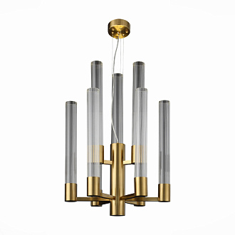 Люстра подвесная 55 см, 45W, 4000K ST LUCE TERNI SL1229.303.09 Латунь