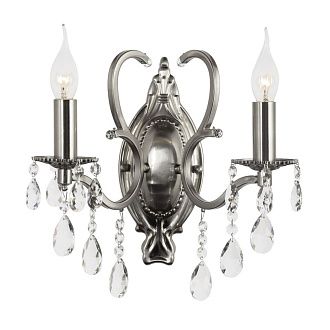 Бра *30*31 см, 2*E14*40W, Arti Lampadari Pisani Nm Pisani E 2.1.2.600 NM, Матовый никель