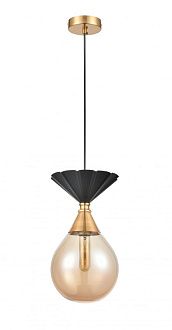 Подвесной светильник  20*120 см, 1*E27 черный, латунь Vele Luce Nova VL5494P11