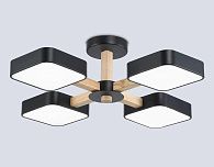 Люстра светодиодная на штанге **16- см, **W, 3000-6000K, Ambrella Light Comfort FL4880, черный, дерево