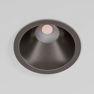 Потолочный акцентный светильник 8*8*6 см, LED, 15W, 4000K, Elektrostandard Forte 25071/LED, серый, вр 7,1 см