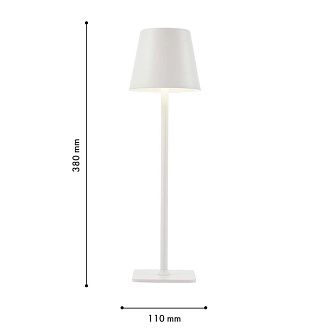 Настольная лампа 11*38 см, 1*LED, 3,5W, 4000K, F-Promo Pyari 4614-1T, белый