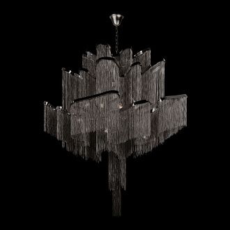 Подвесная люстра 80 см, Loft IT Stream 10208/800 Gunmetal, черный хром