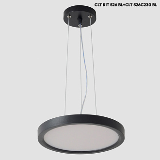 Светильник потолочный 23 см, 18W, 3000-6000K, Crystal Lux CLT 526C230 BL, черный