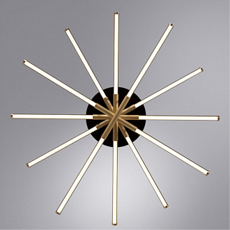 Светильник 100 см, 130W, 3000-6000K, Arte Lamp FERNANDO A2199PL-6BK, черный-золото