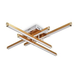 Светильник 67*67*-12 см, *LED*80W, 3000-7000K, Freya Твикс/Twiks FR6198CL-L88G, Золото