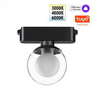 Трековый светильник 8 см, 6W, 3000-6000K, Novotech Easy Shino 359474, черный