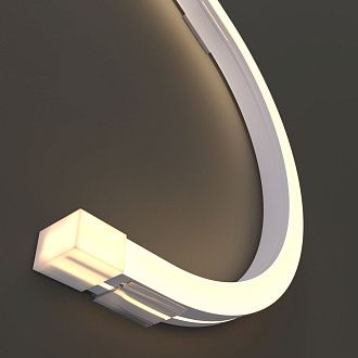 Гибкий неон 17x12 24V 10W/м 3000K IP67 5м, 500*1*2 см, Maytoni Led Strip Изгиб поперек оптической оси 432001, Белый