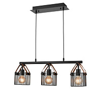 Подвесной светильник 20*75*108 см, 3*E27 черный Vele Luce Drago VL6332P03