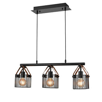Подвесной светильник 20*75*108 см, 3*E27 черный Vele Luce Drago VL6332P03