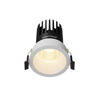 Встраиваемый светильник DL117-15W-2.7K-W **-9,8 см, *LED*15W, K, Maytoni technical Dip DL117-15W-2.7K-W, Белый, вр 7 см