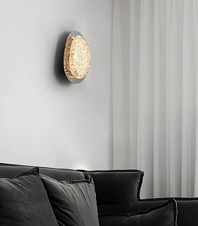Светильник DZN-13828 ХРОМ + ПРОЗРАЧНЫЙ  D160/H250/1/LED/8W/4500K EVIAN LONG 25-04