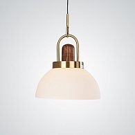 Подвесной светильник Arc Globe Полусфера D25 25*25*250 см, 1*E27*60W, ImperiumLoft 101295-26, Латунь, Дерево