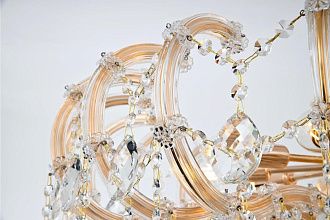 Подвесная люстра 96*96*97 см, Е14 15x40W, Золото, Янтарный MODELUX premium ML.7001.15P