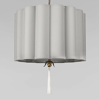 Подвесной светильник 40,7*49 см, 3*E14 LOFT IT Mellow 10306P Grey linen латунь