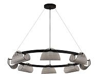 Подвесная люстра 95 см, 48W, 4000K, Kink Light Каспи 08447-8A,19(16), черный