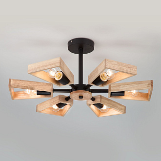 Потолочная люстра в стиле лофт Eurosvet Klark 70056/6 черный