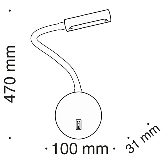 Бра Maytoni Stem C035WL-L3W3K, 3W LED, 3000K, белый