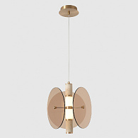 Подвесной светильник 22 см, 12W, 4000K, Crystal Lux AMARILLO SP12W LED BRASS, латунь