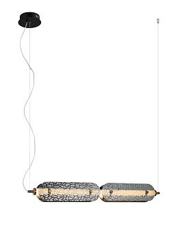 Люстра L945 x W70 x H1120, мм, 29W, BLACK+SMOKY GRAY(Чёрный + Дымчато серый) NewRgy 8375MDM-4S SG BLACK+SMOKY GRAY
