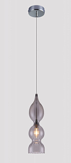 Светильник подвесной 13 см, Crystal Lux IRIS SP1 B SMOKE Хром