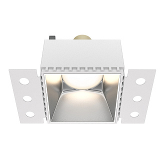 Светильник 13 см, Maytoni Downlight Share DL051-01-GU10-SQ-WS, серебро, вр 8 см