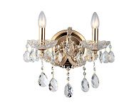 Бра *31*33 см, 2*E14*40W, Dio D`arte Diamante Diamante E 2.1.2.600 G, Золото