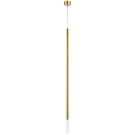 Подвесной светильник *2*99-179 см, *LED*5W, 4000K, Lightstar Tubo LT7474432, золотой