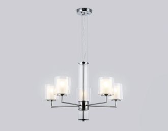 Подвесная люстра **44-126 см, 5*E14*40W, K, Ambrella Light High Light LH56001, хром