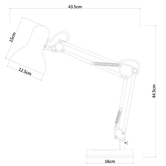 Офисная настольная лампа Arte lamp Junior A1330LT-1BK чёрный