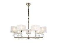 Подвесная люстра с абажурами **85- см, 7*E14*40W, K, Ambrella Light High Light LH71332, золото