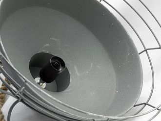 Подвесной светильник Lussole Loft GRLSP-9878, диаметр 47 см, серый