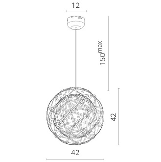 Подвесной  светильник Divinare 1030/02 SP-42 LED 13W 42 см