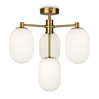Светильник 43 см, Freya Crystal FR1012PL-04BS, латунь
