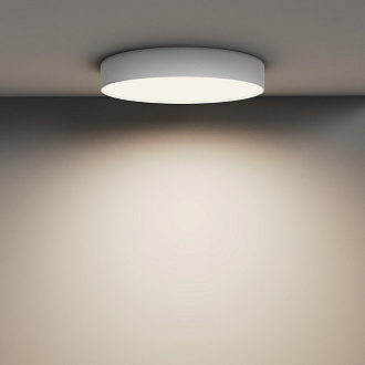 Накладной светильник 40*40*6 см, LED, 45W, 4000К, Maytoni Technical Zon C032CL-45W4K-RD-W белый
