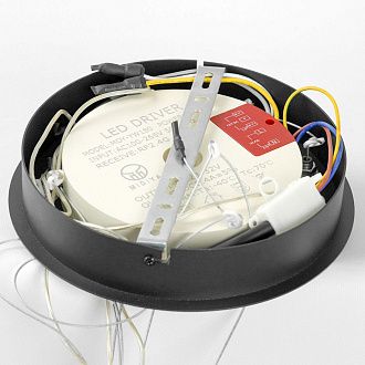 Люстра подвесная *81*70-150 см, 1*LED*113W, 3000-4300-5700K, Lussole Hale LSP-7380, матовое золото